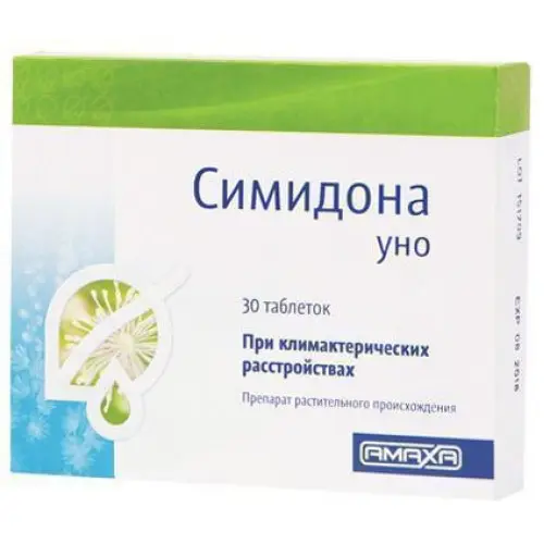 Simidona Uno (cimicifugae rhizoma) tablets 6.5 mg. #30