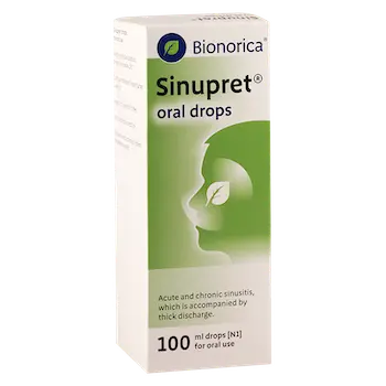 Sinupret (gentian root) oral drops 100 ml.
