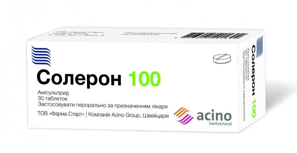 Soleron 100 (amisulpride) tablets 100 mg. #30