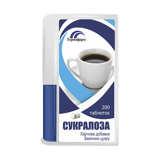 Sucraloza (sucraloza) tablets #200 in the dispenser