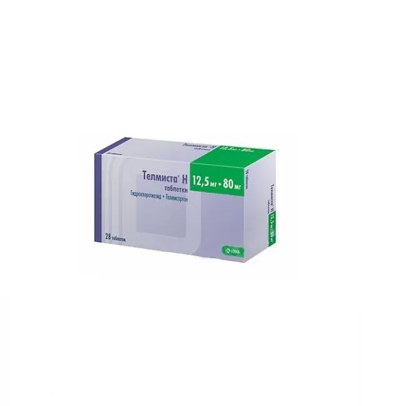 Telmista HD 80 (telmisartan) tablets 80 mg/25 mg. #28