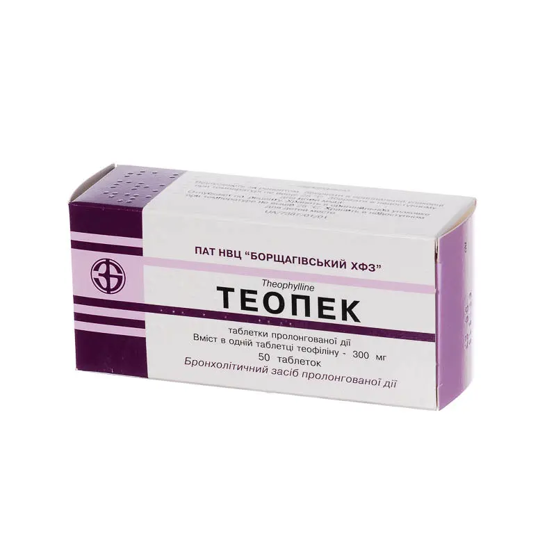 Teopek (theophylline) tablets 300 mg. #50