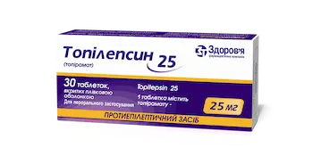 Topilepsin 25 (topiramate) tablets 25 mg. #30