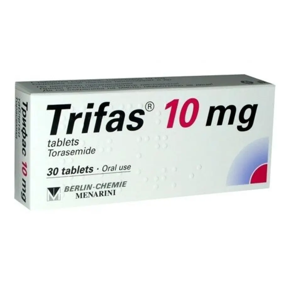 Trifas 10 (torasemide) tablets 10 mg. #30