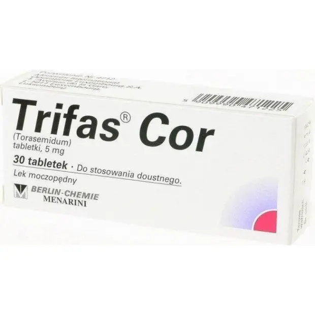 Trifas COR (torasemide) tablets 5 mg. #30