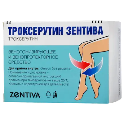 Troxerutin Zentiva (troxerutin) capsules 300 mg. #60
