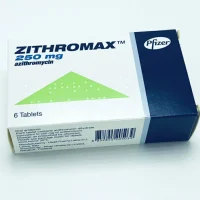 Zitromax (azithromycin) tablets 250 mg. #6